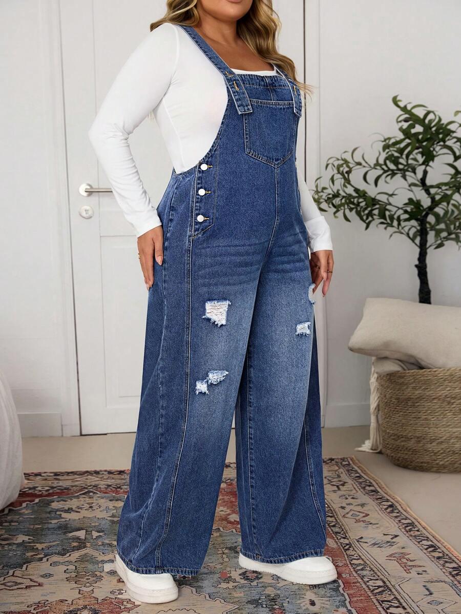 niebieskie ogrodniczki jeans