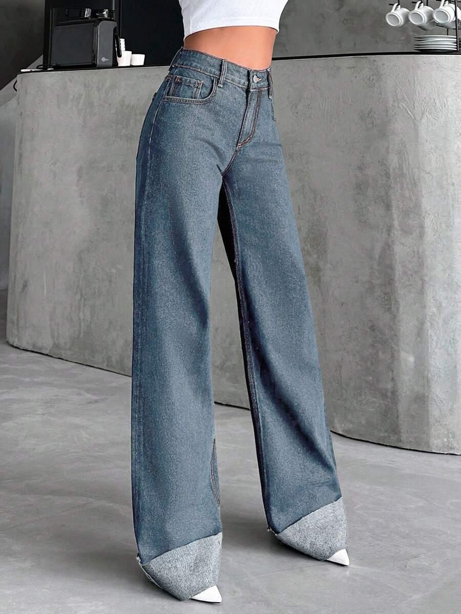 NIEBIESKIE SPODNIE JEANS