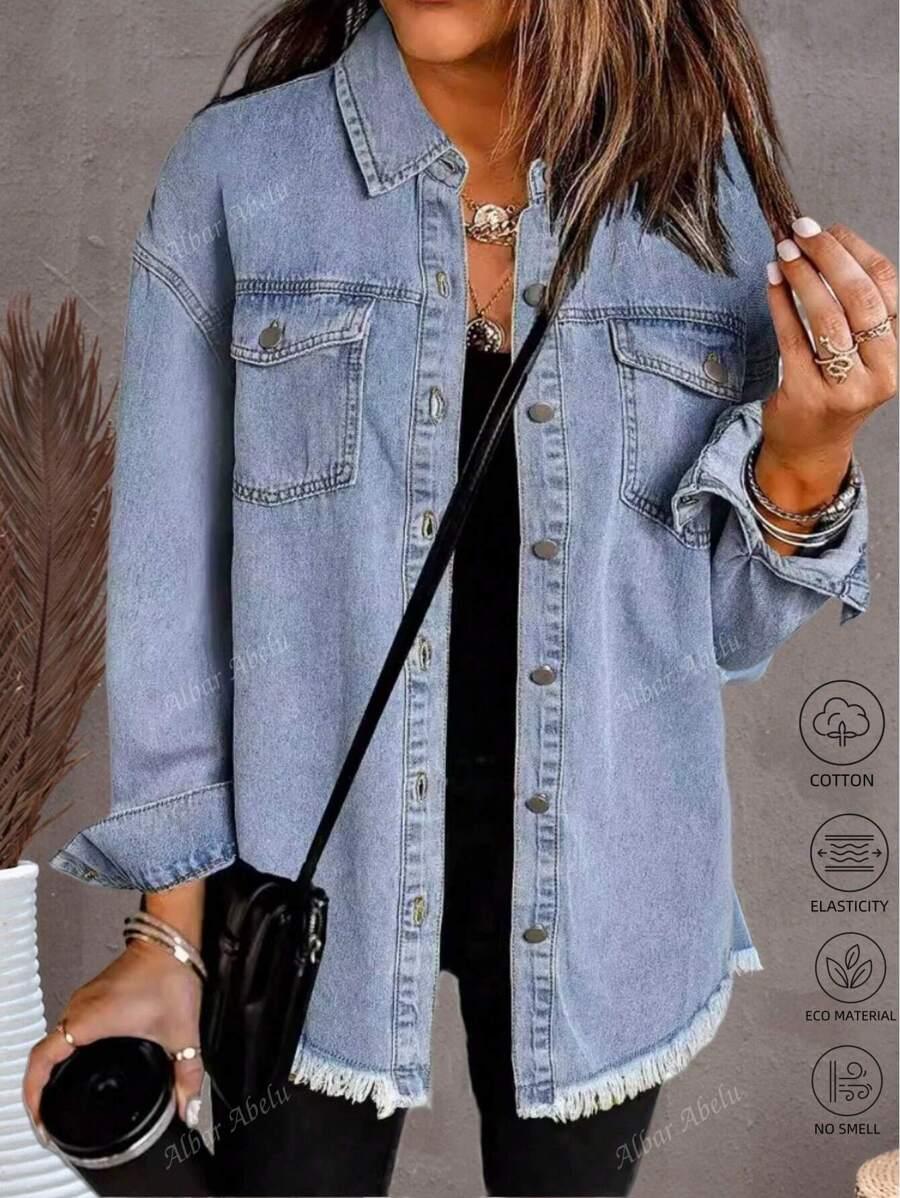 NIEBIESKA KURTKA JEANS 