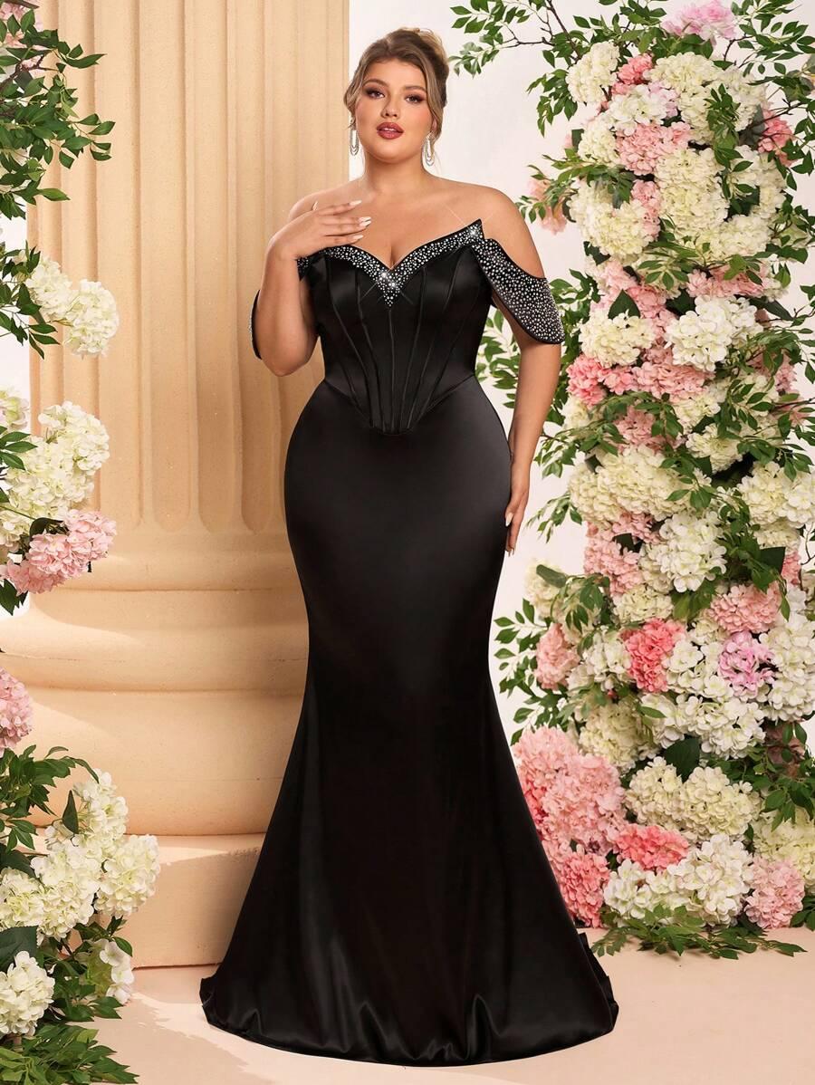 CZARNA MAXI SUKIENKA