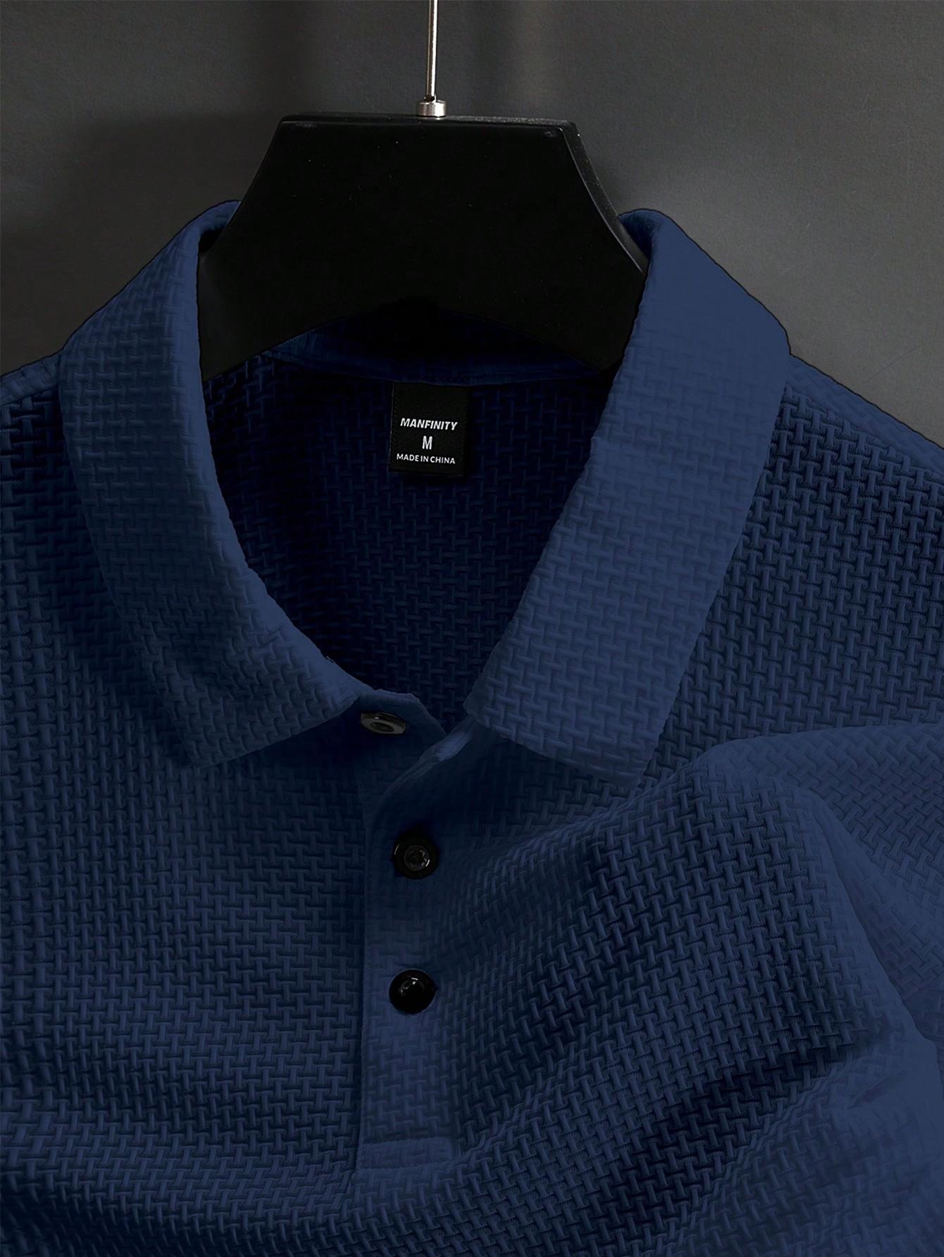 niebieska koszulka polo