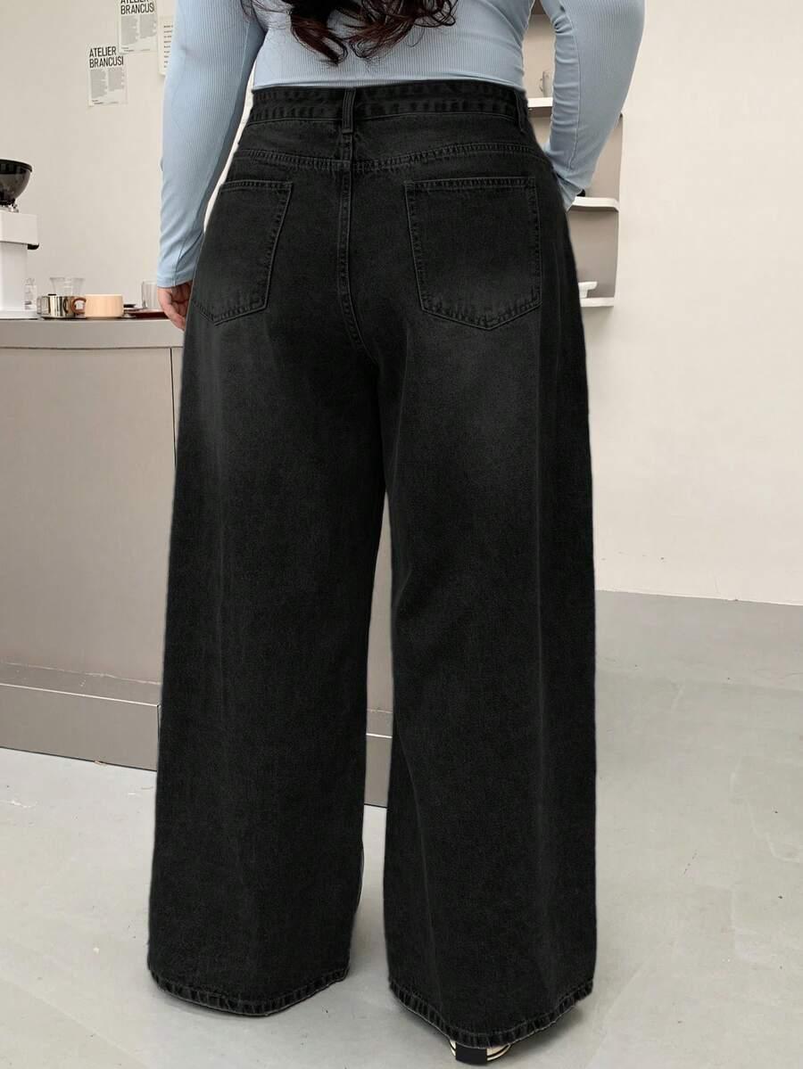 czarne spodnie jeans