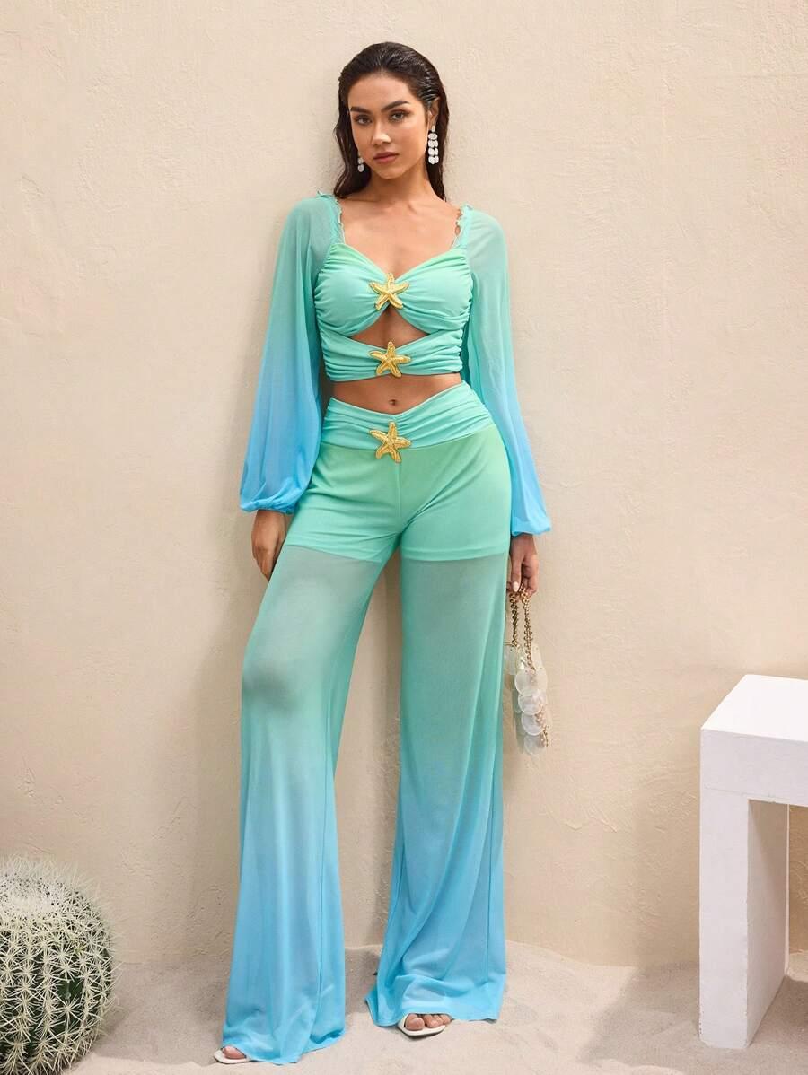 bluzka zdobienie ombre