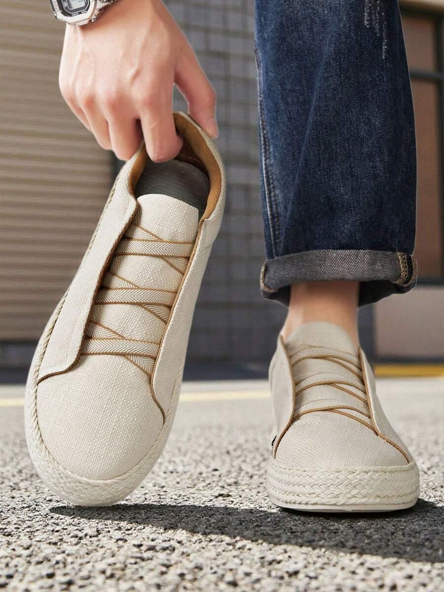 beżowe trampki casual