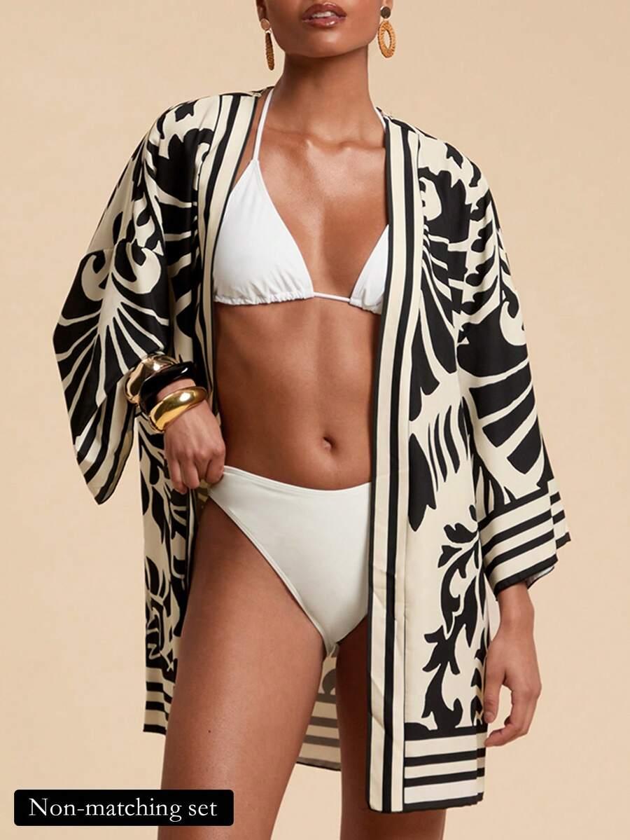 NARZUTKA PLAŻOWA TROPICAL PRINT