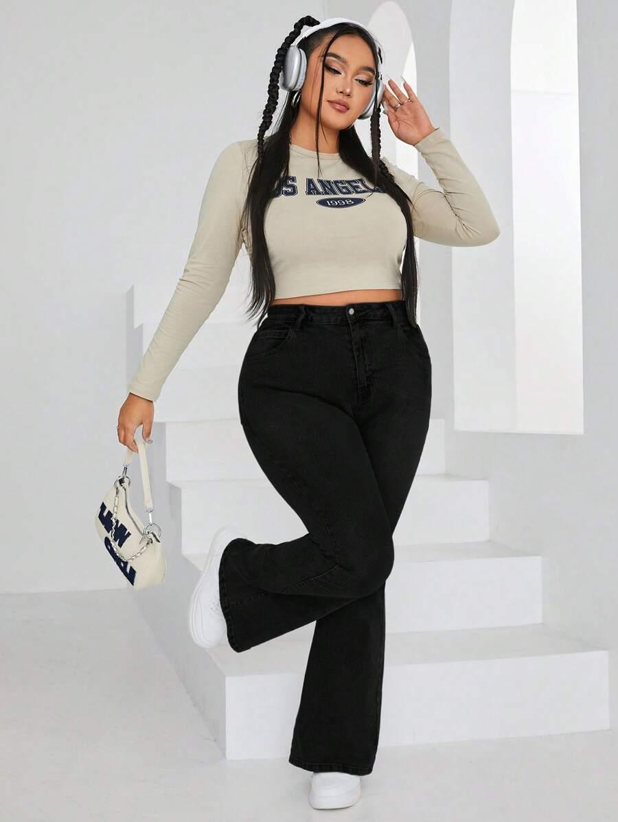CZARNE SPODNIE JEANS