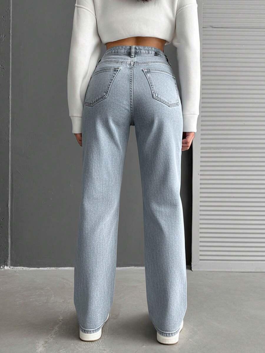 proste spodnie jeans