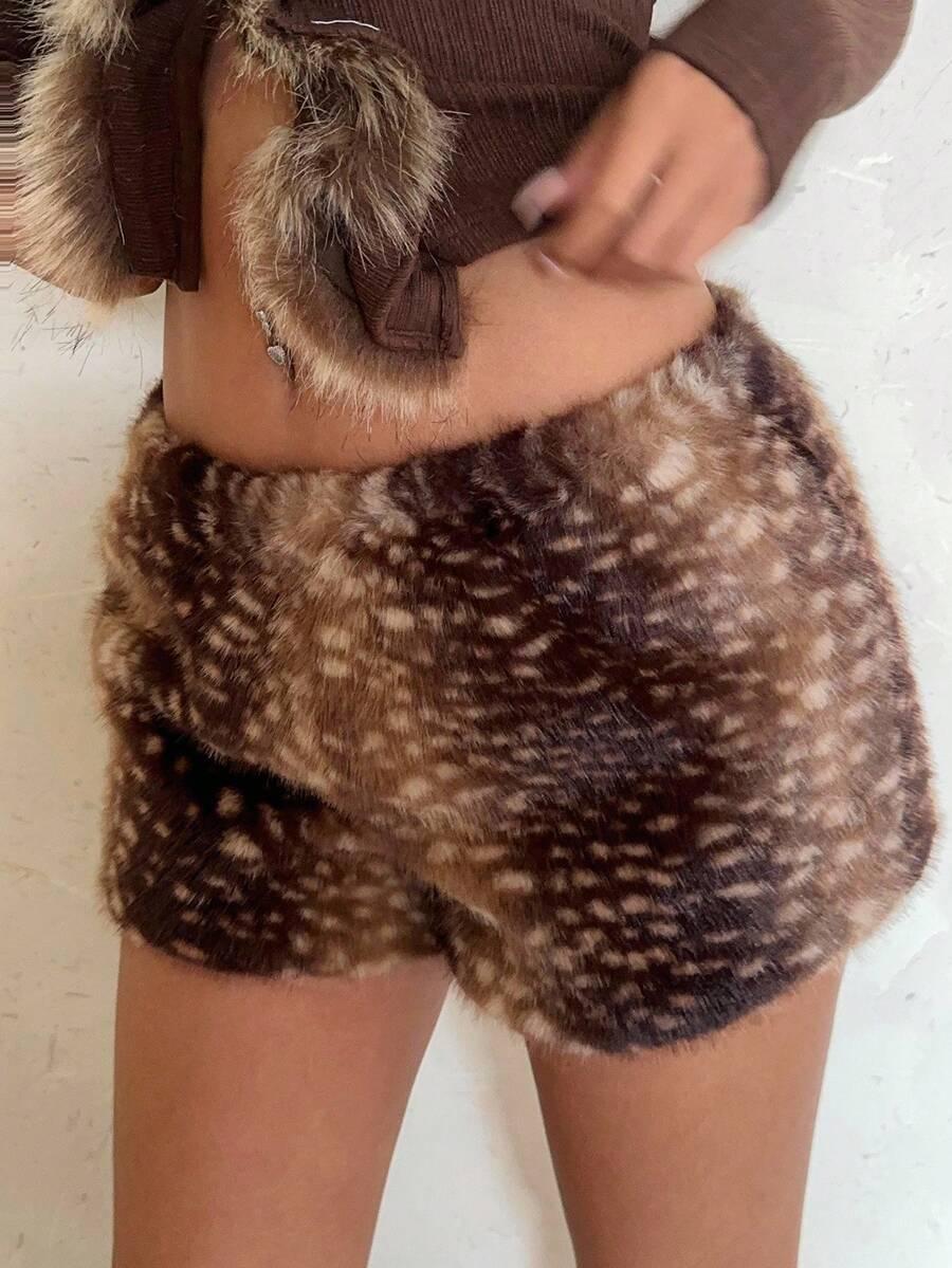krótkie spodenki animal print
