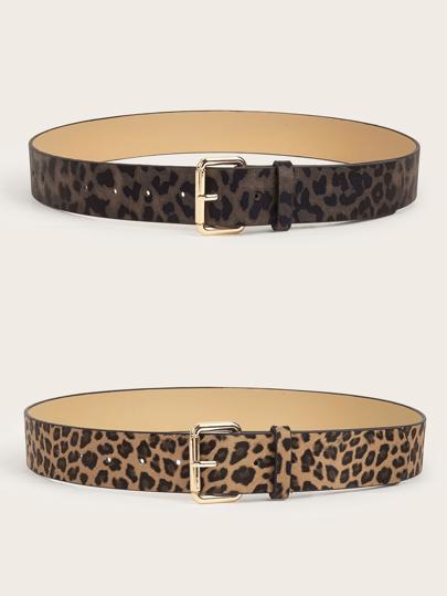 pasek do spodni animal print 2-pack