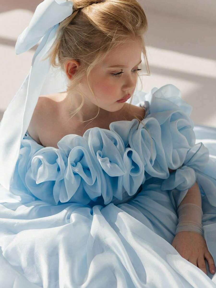 NIEBIESKA MAXI SUKIENKA 