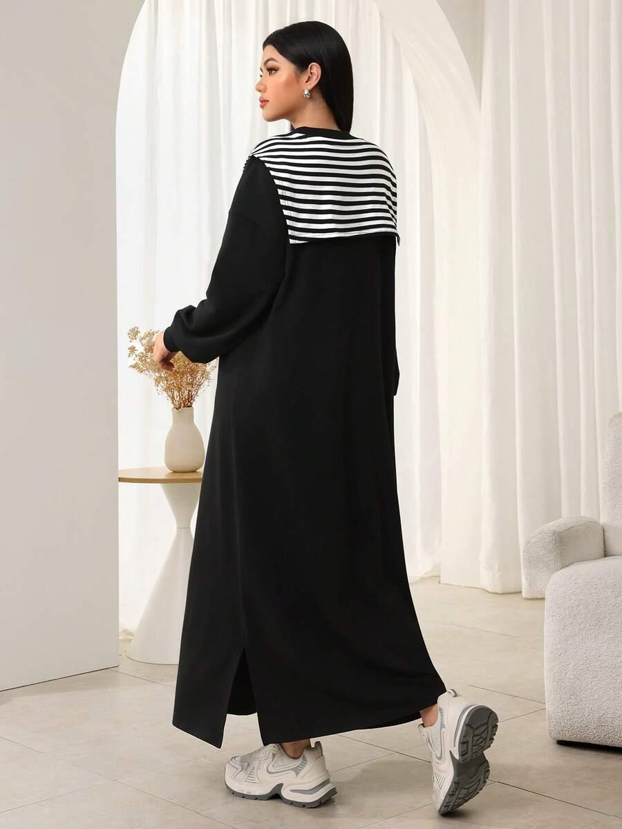 dresowa sukienka maxi