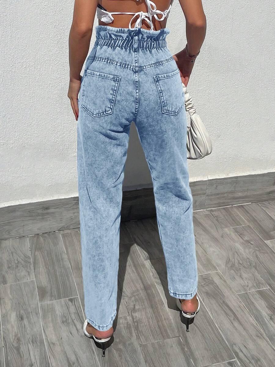 NIEBIESKIE SPODNIE JEANS