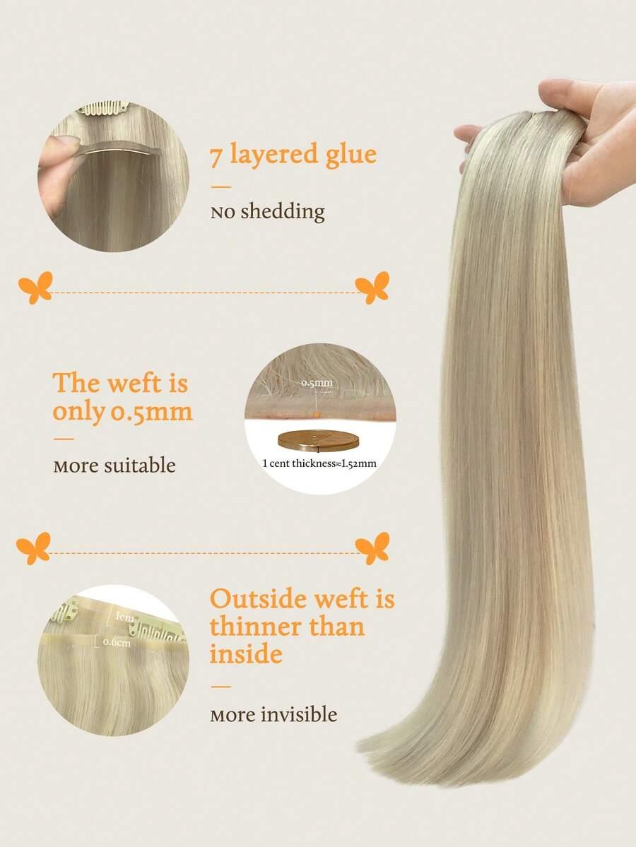 BLOND WŁOSY KLIPSY 