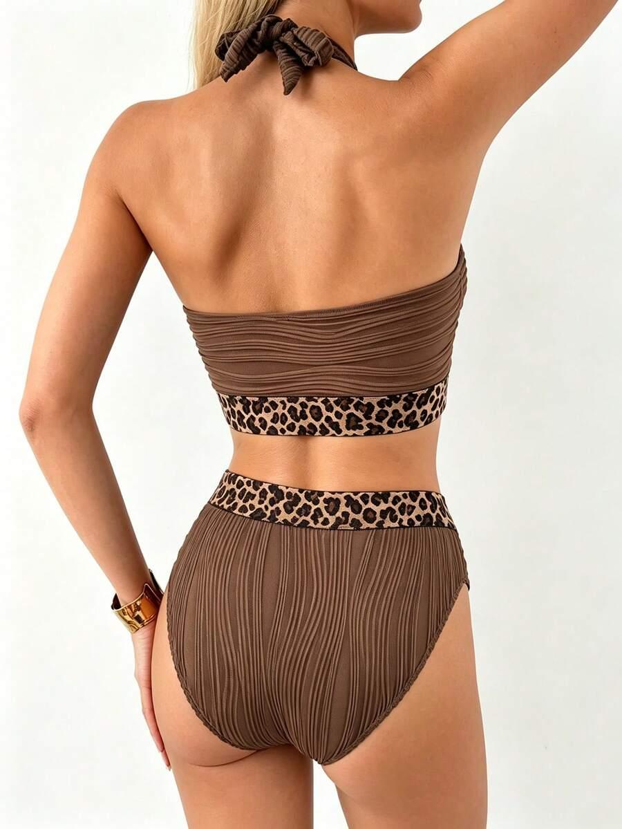 DWUCZĘŚCIOWY STRÓJ KĄPIELOWY ANIMAL PRINT
