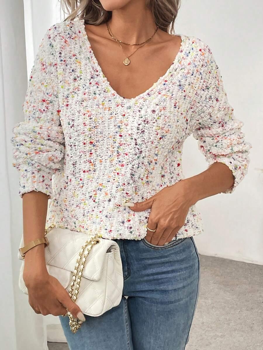 SWETER Z DŁUGIM RĘKAWEM