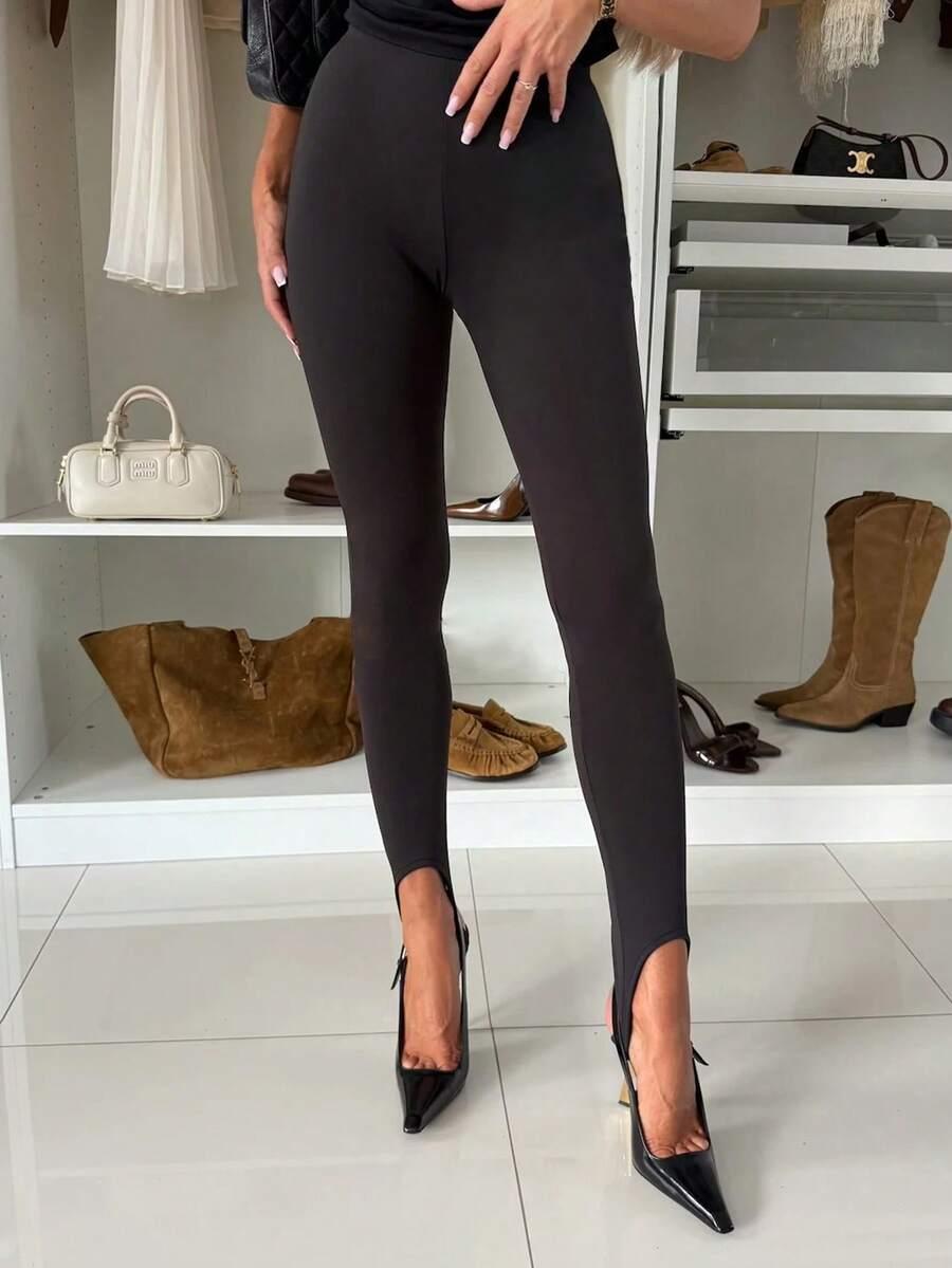 CZARNE LEGGINSY WYSOKI STAN 