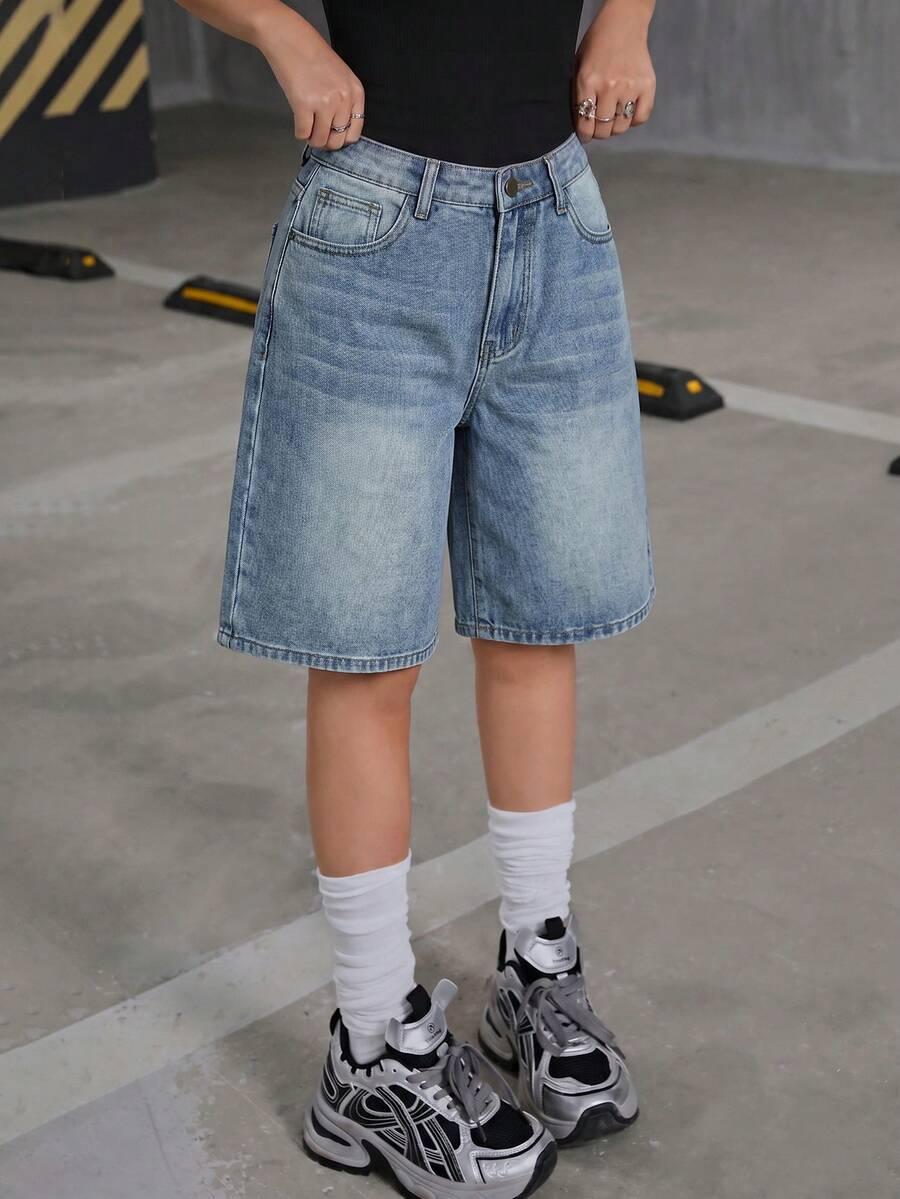 krótkie spodenki jeans