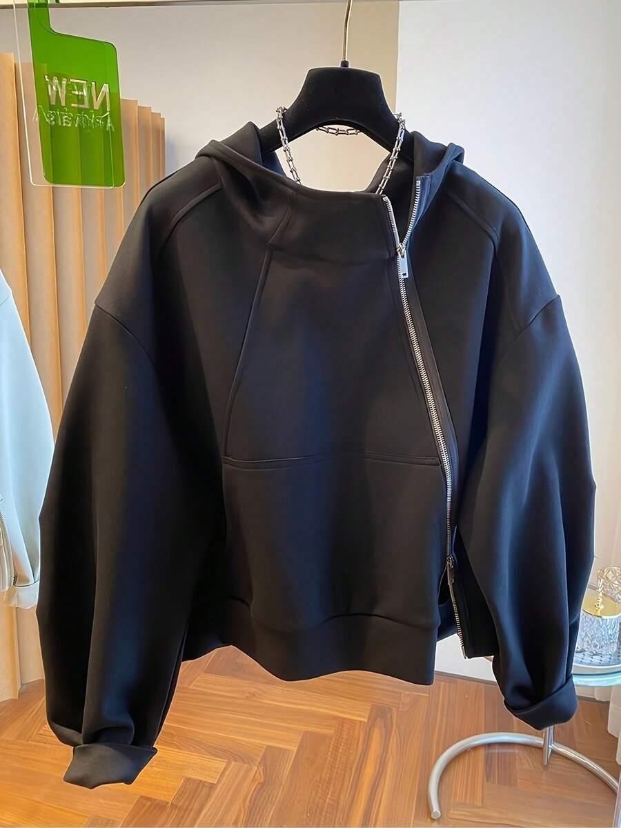 czarna bluza zamek