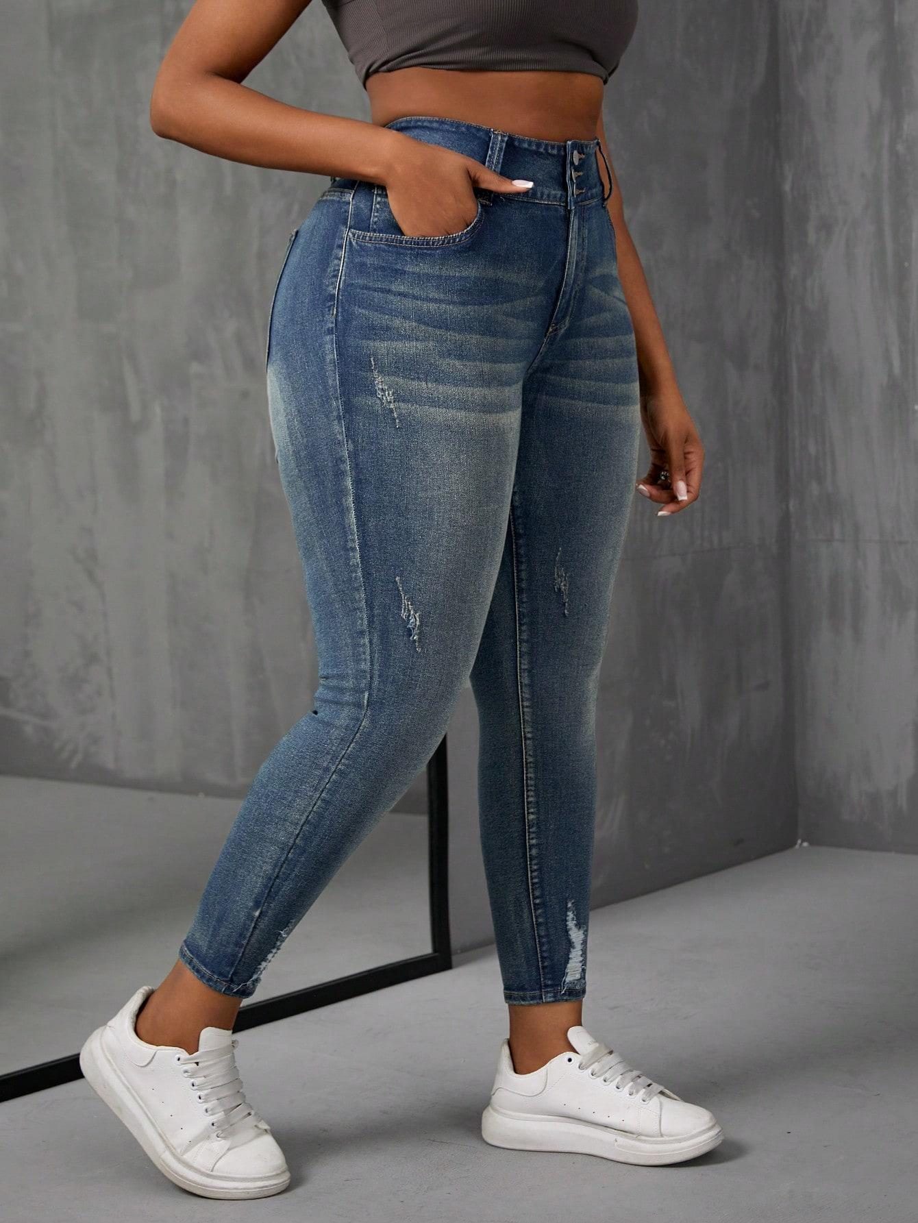NIEBIESKIE SPODNIE JEANS