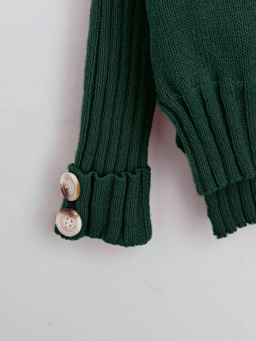 ZIELONY KOMPLET SWETER SPODNIE 