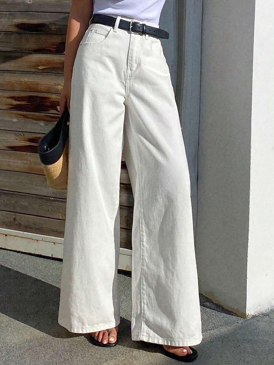 SPODNIE JEANS SZEROKIE NOGAWKI