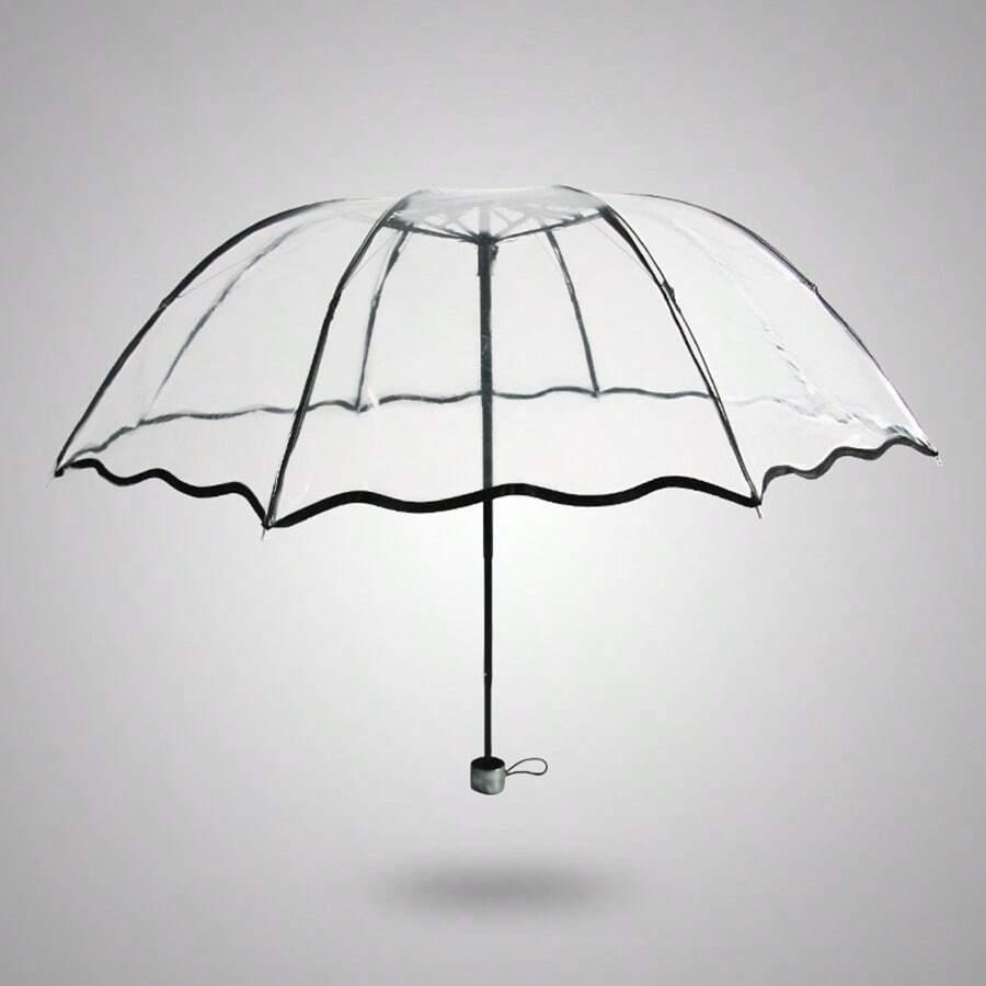 bezbarwny składany parasol