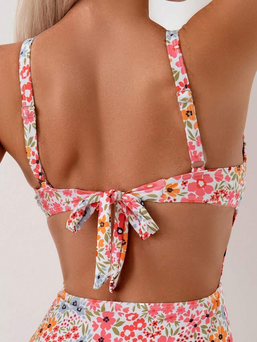JEDNOCZĘŚCIOWY KOSTIUM KĄPIELOWY floral print