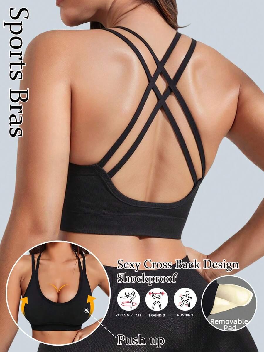 czarny sportowy top