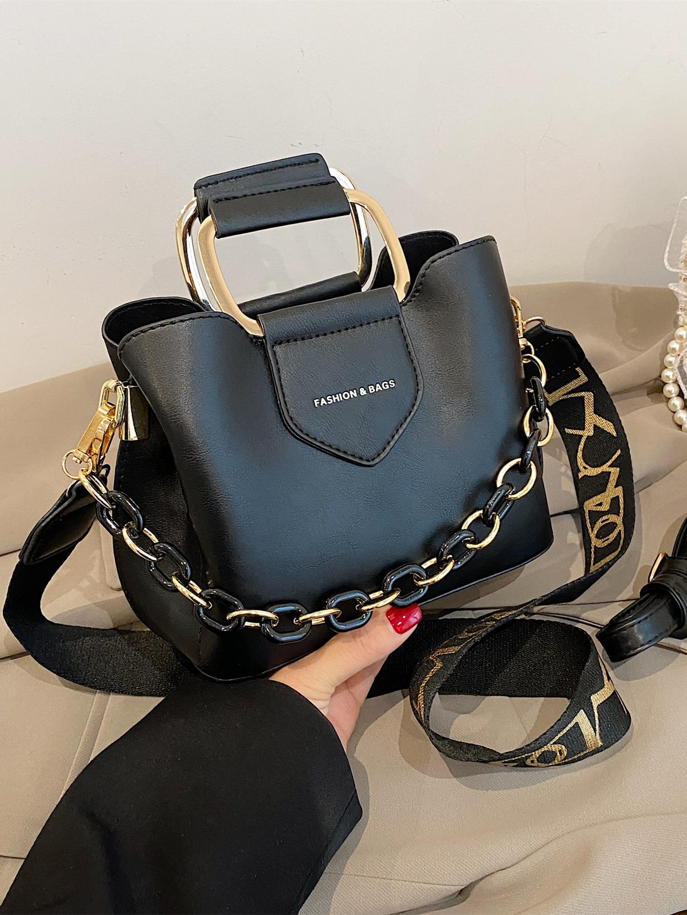 czarna torebka crossbody