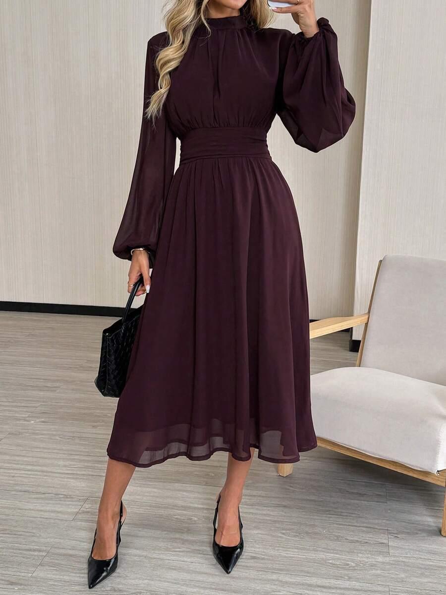 BURGUNDOWA MIDI SUKIENKA 