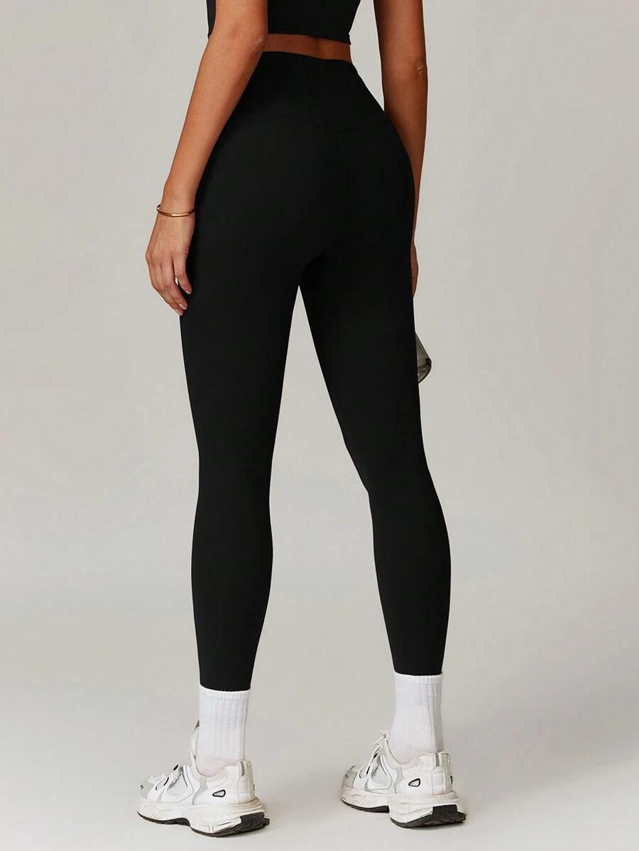 CZARNE SPORTOWE LEGGINSY 