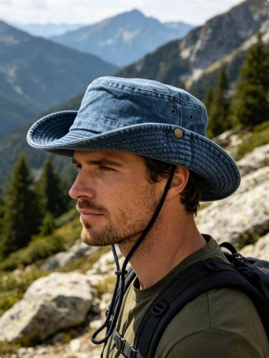 NIEBIESKI KAPELUSZ bucket JEANS