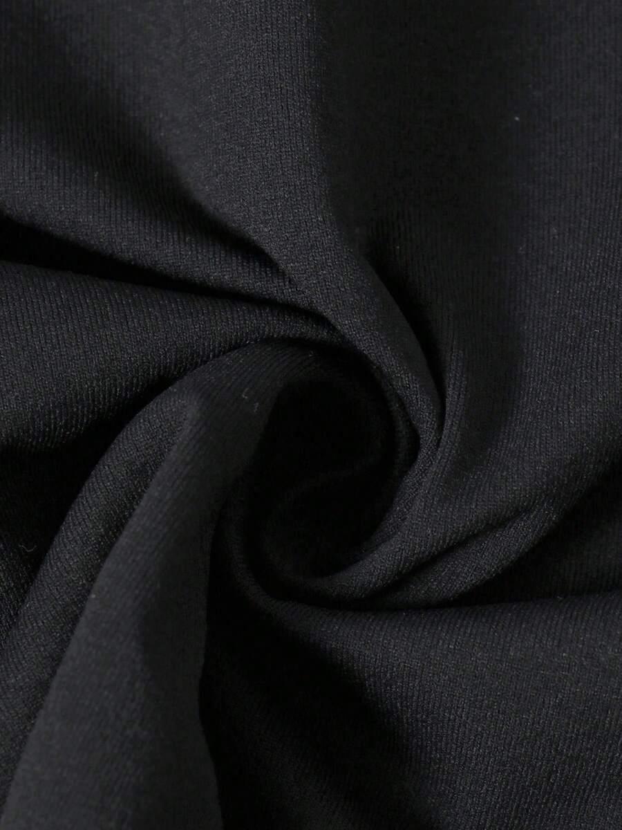 czarny t-shirt oversize nadruk