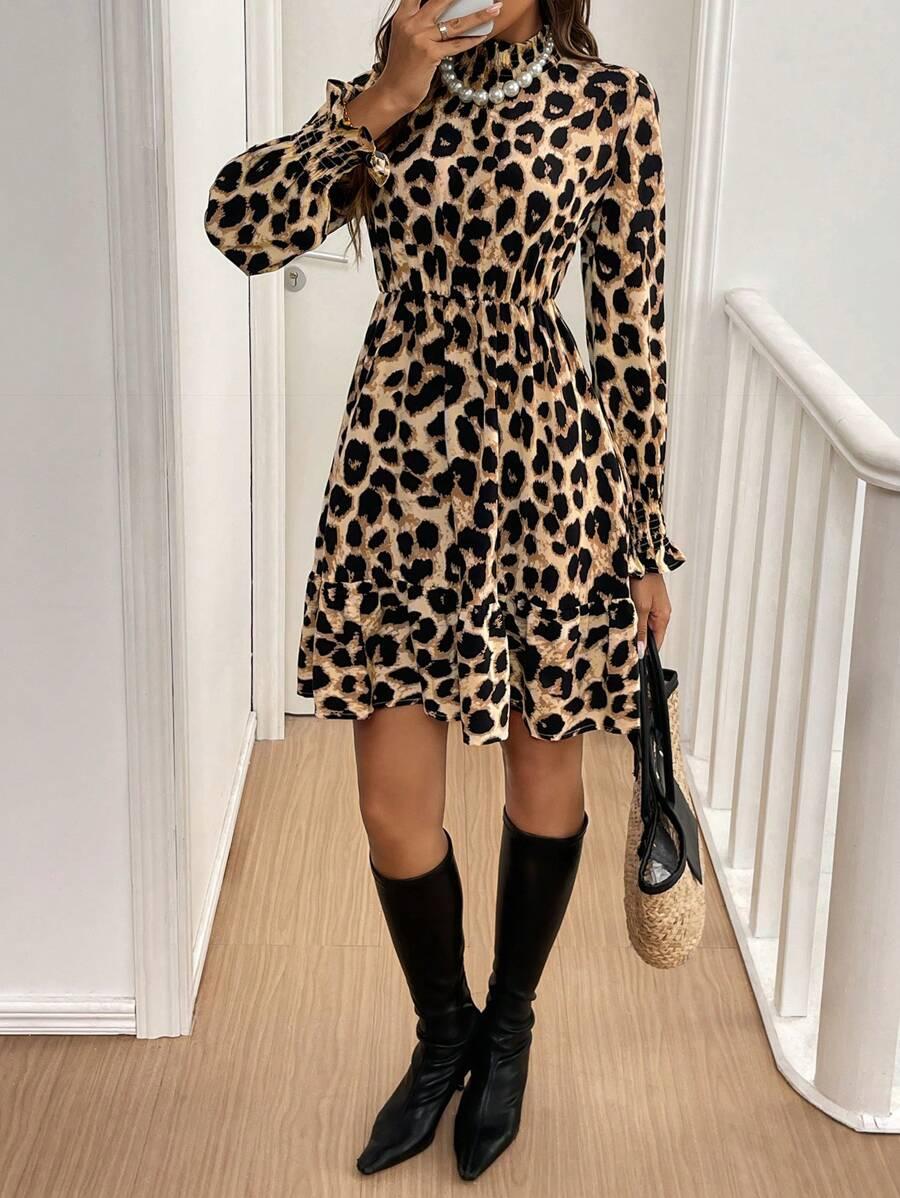 mini sukienka animal print