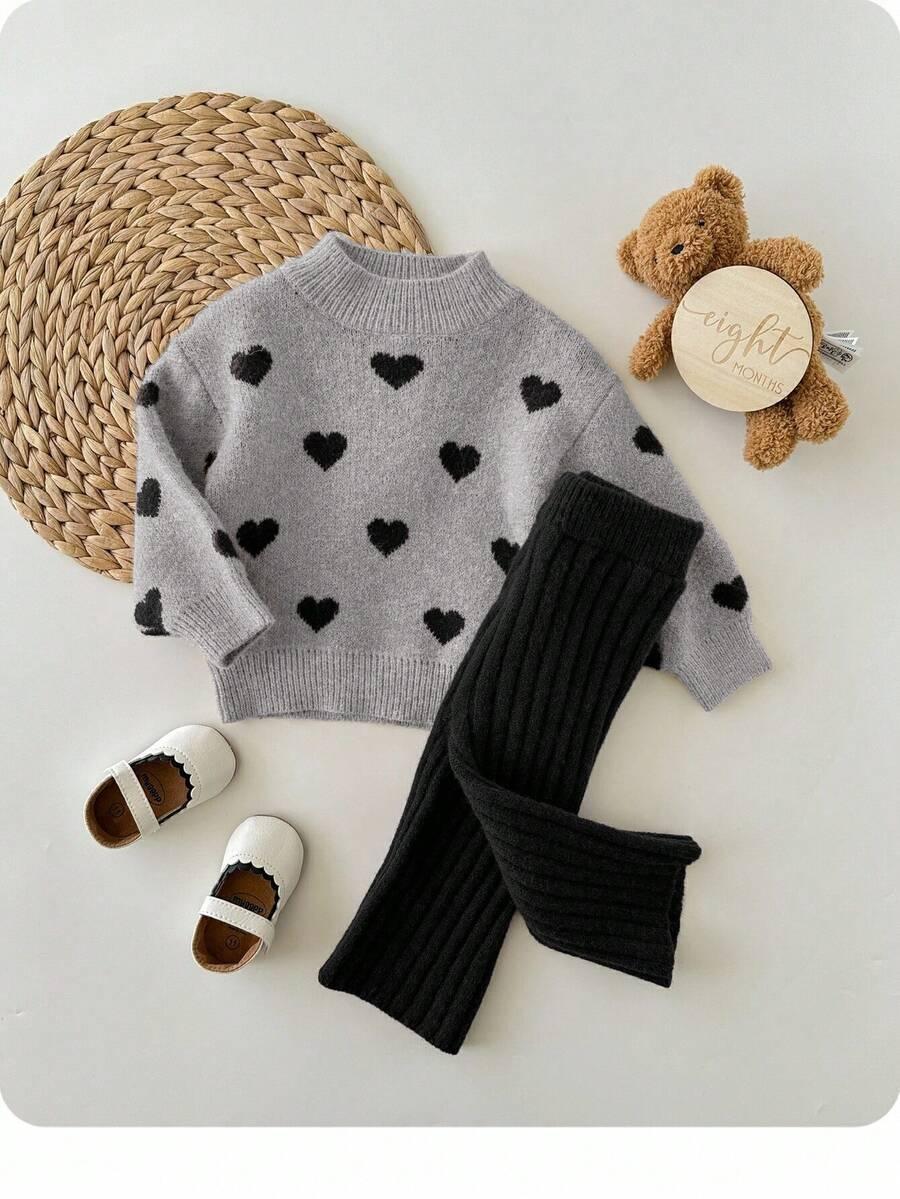 komplet sweter spodnie