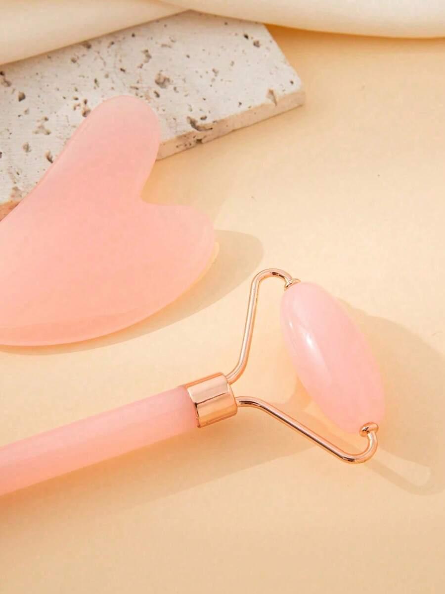 roller do twarzy gua sha zestaw