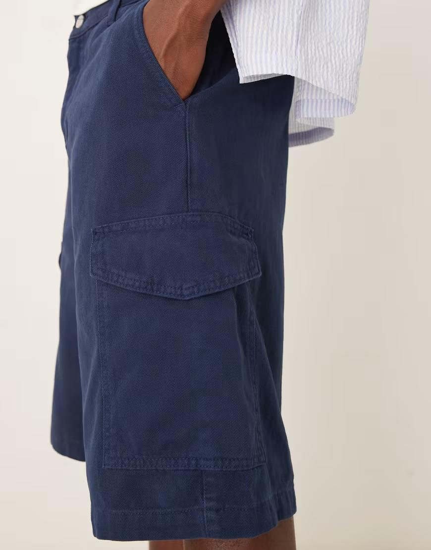 GRANATOWE SPODENKI JEANS