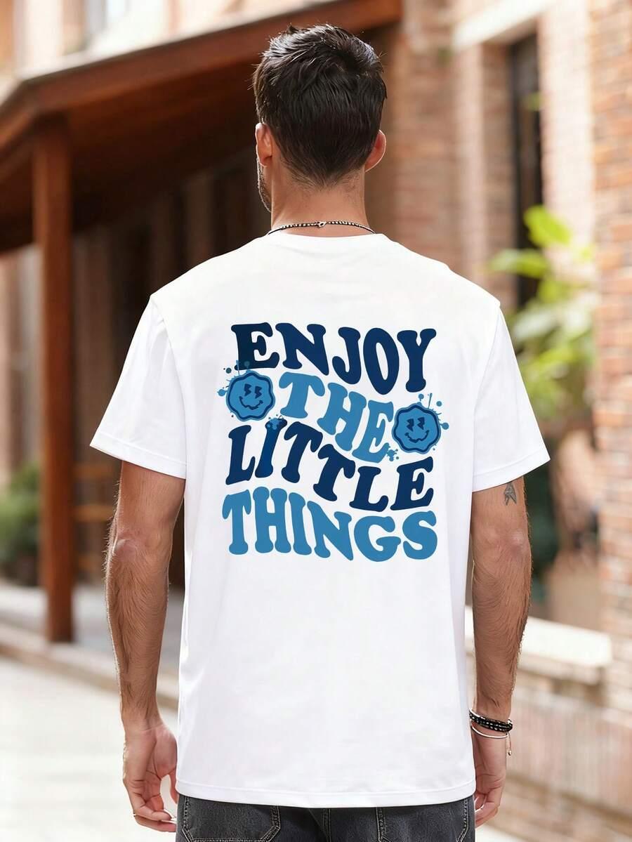 biały t-shirt print