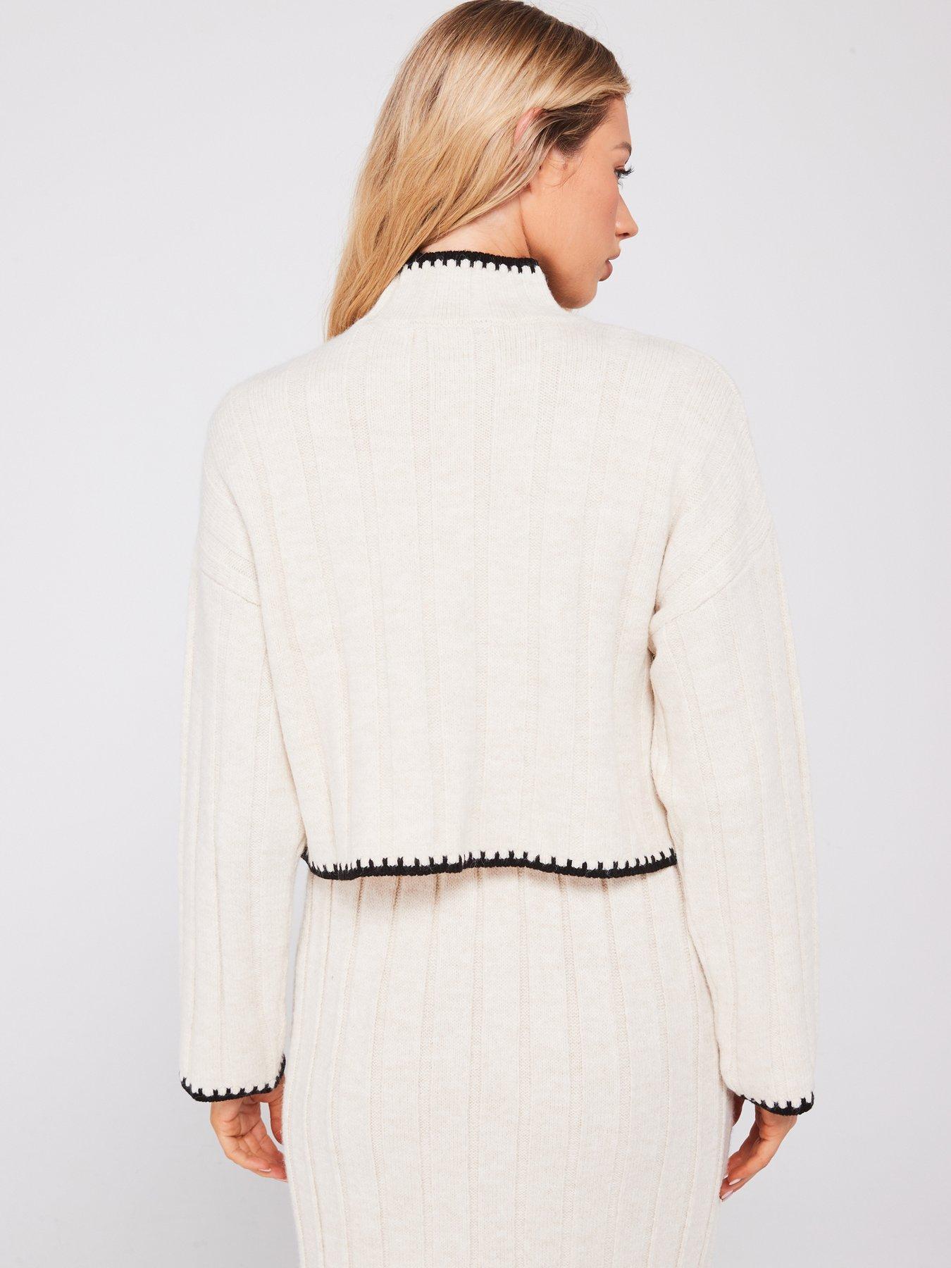 ONLY SWETER Z OZDOBNYMI PRZESZYCIAMI 