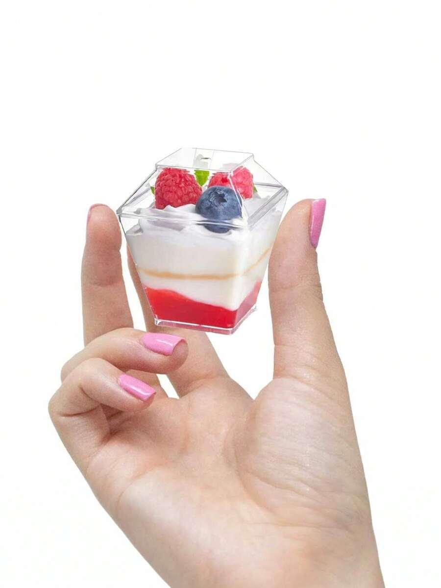 plastikowe pojemniki na desery 50-pack