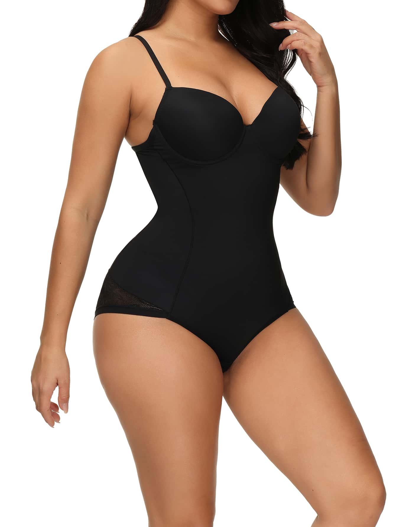 CZARNE MODELUJĄCE BODY NA RAMIĄCZKACH 