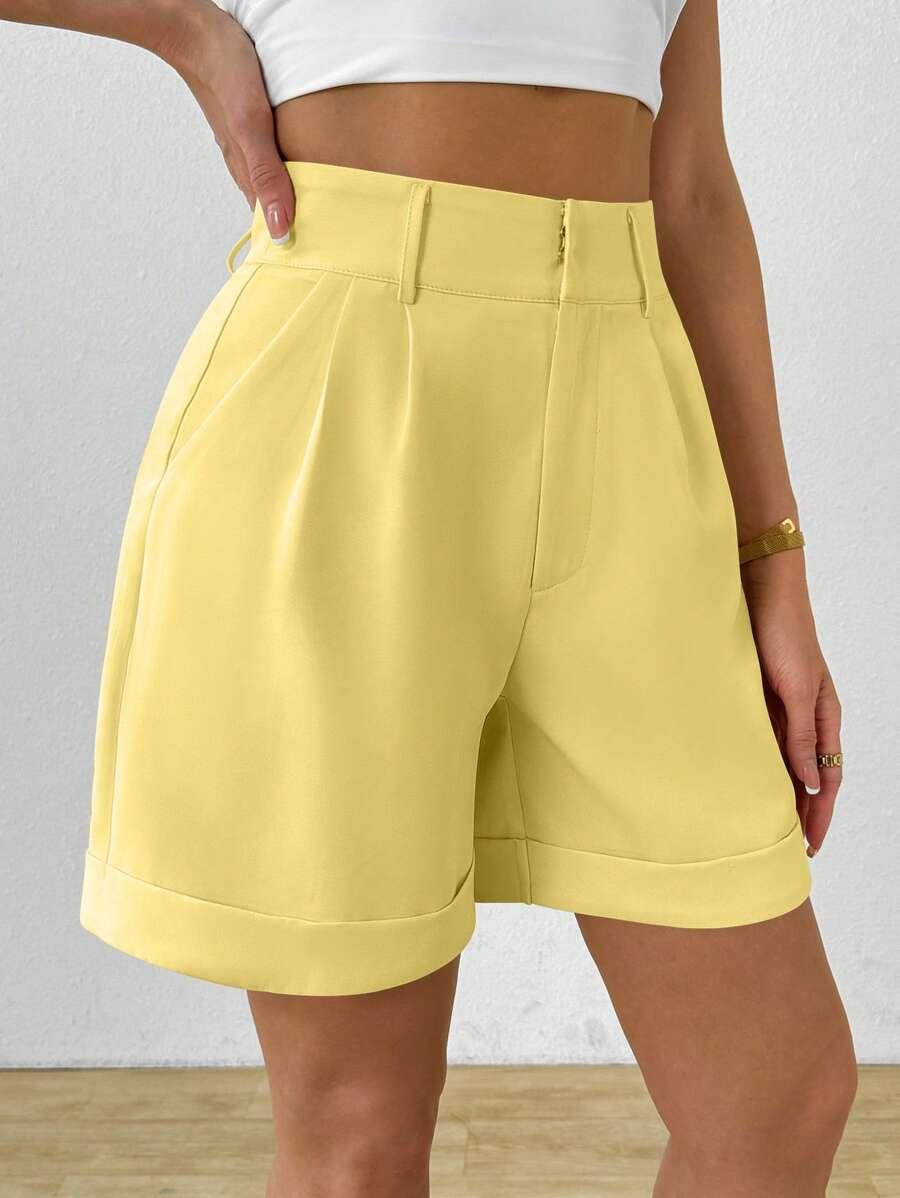 ŻÓŁTE SPODENKI ELEGANCKIE