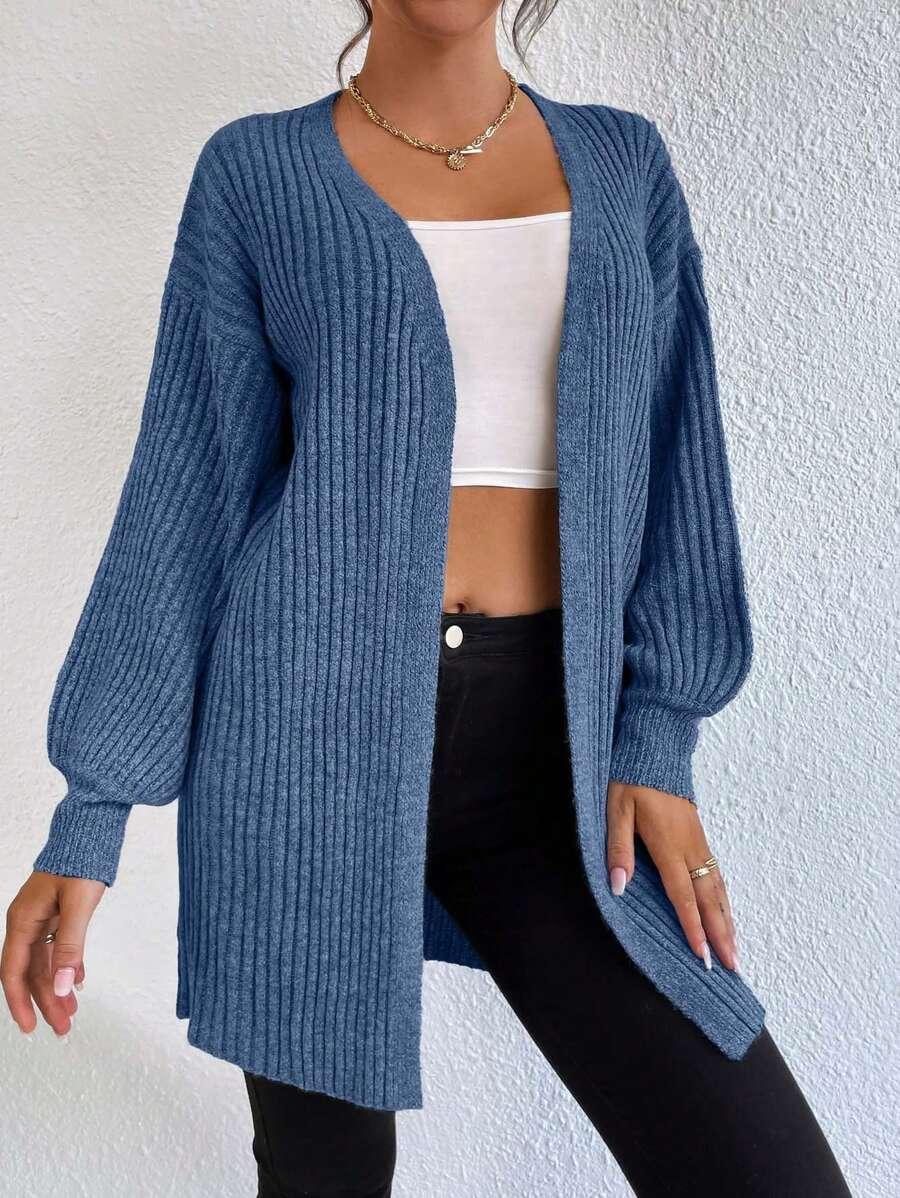 NIEBIESKI SWETER NARZUTKA 