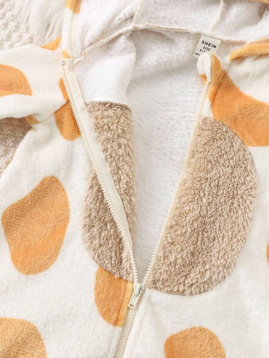 fluffy kombinezon animal print 