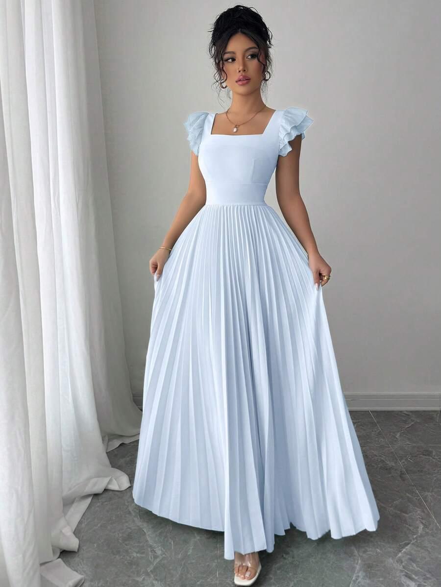 NIEBIESKA MAXI SUKIENKA 