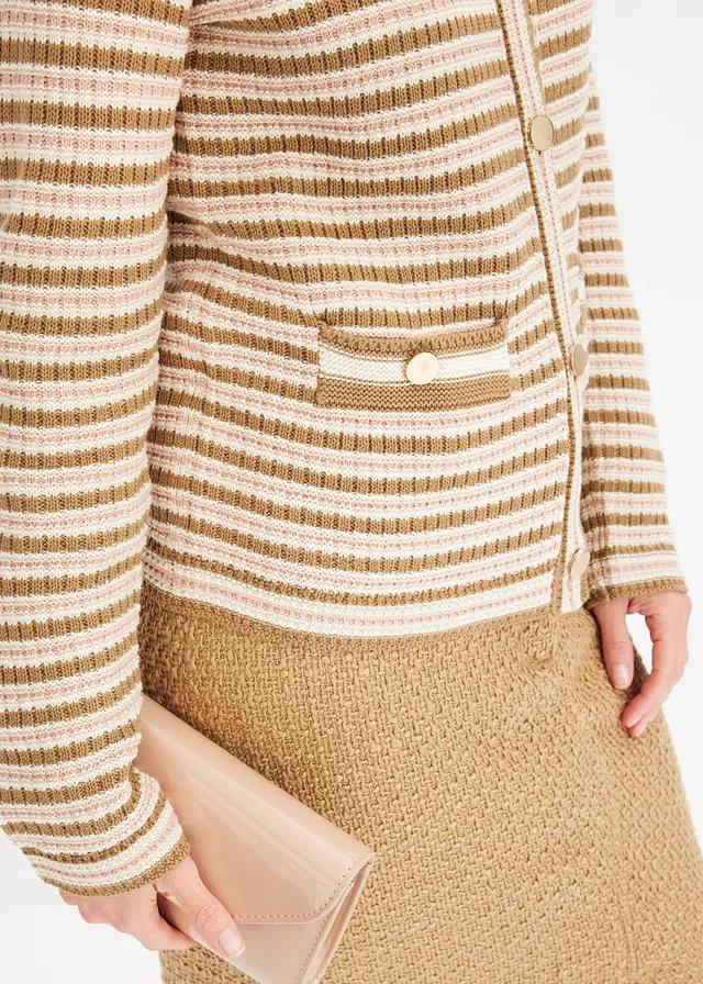 SWETER ROZPINANY Z GUZIKAMI