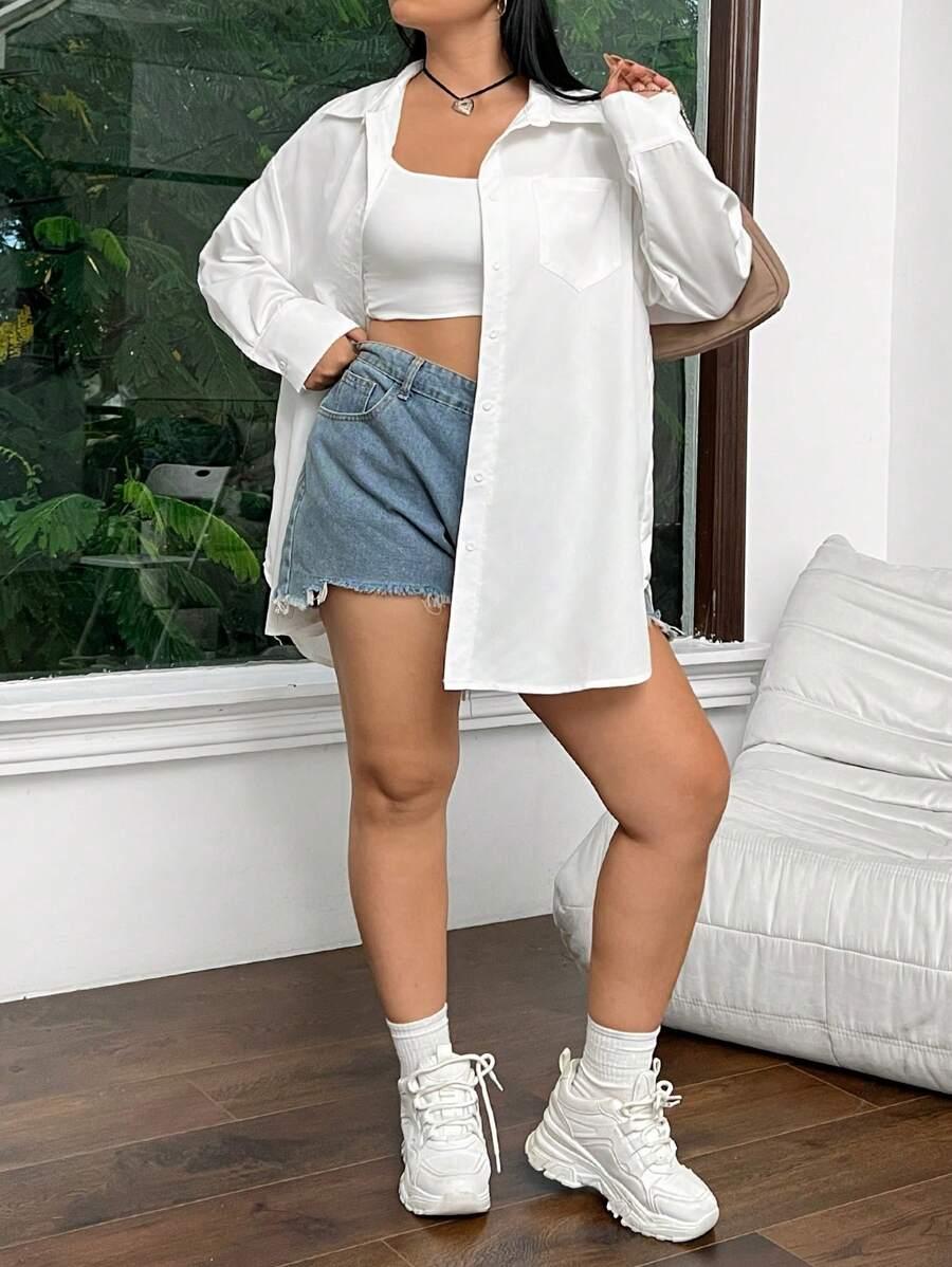 BIAŁA KOSZULA OVERSIZE