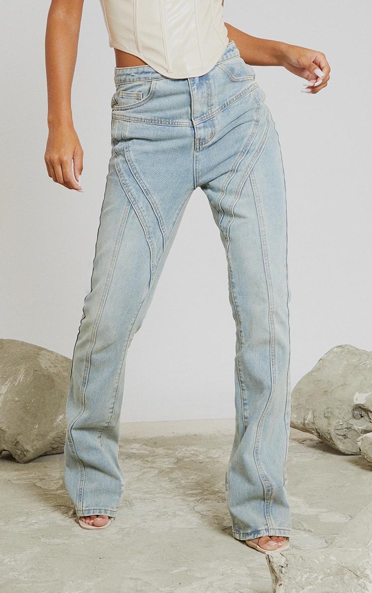 SPODNIE JEANS PROSTE NOGAWKI