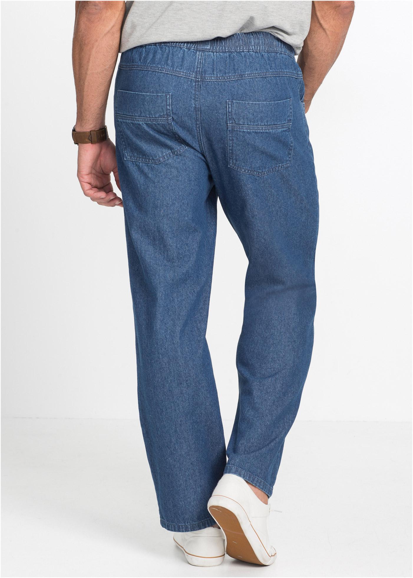 niebieskie spodnie jeans wiązanie 
