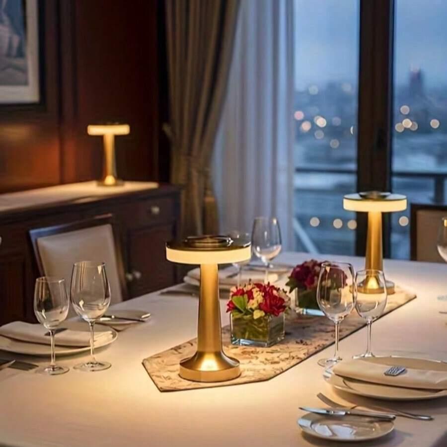 złota lampka led